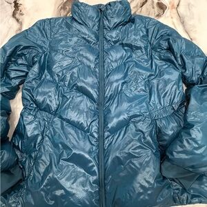 Athleta Blue Puffer Jacket